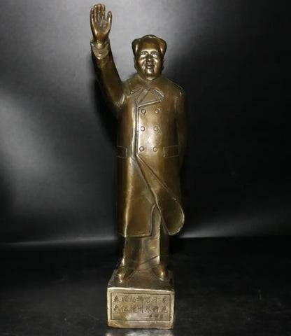 Archaize brass great leader Chairman MAO crafts statue