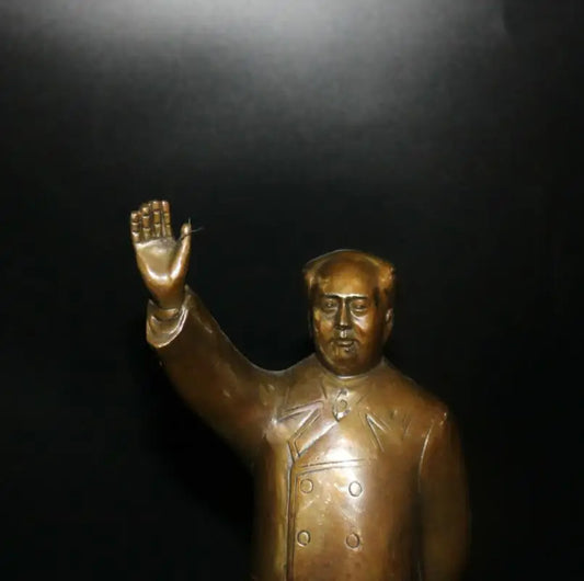 Archaize brass great leader Chairman MAO crafts statue