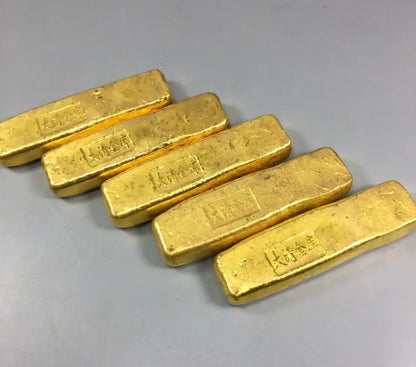 Archaize brass imitation Gold bars crafts statue A set