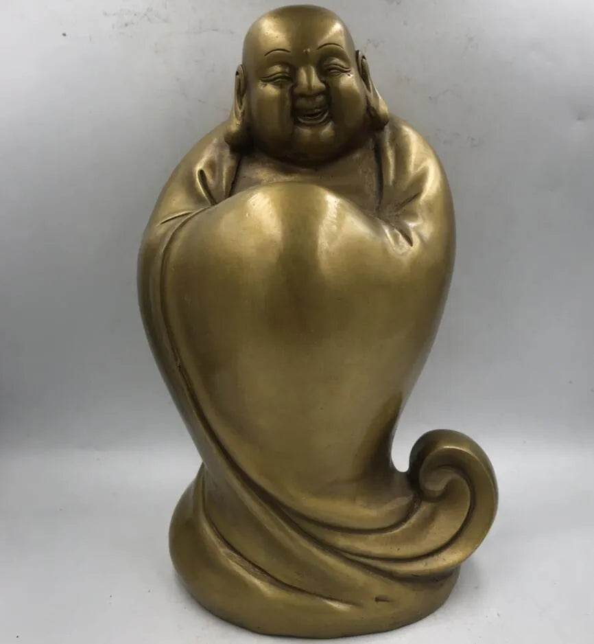 Archaize brass maitreya Buddha crafts statue