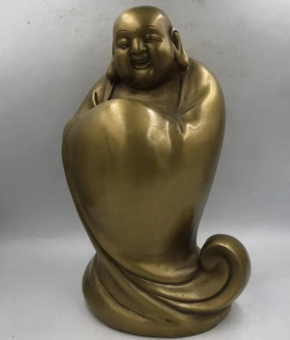 Archaize brass maitreya Buddha crafts statue