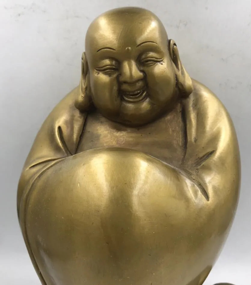 Archaize brass maitreya Buddha crafts statue