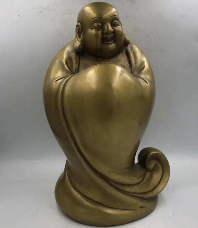 Archaize brass maitreya Buddha crafts statue