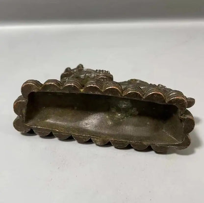 Archaize brass recruit wealth mythical wild animal small crafts statue