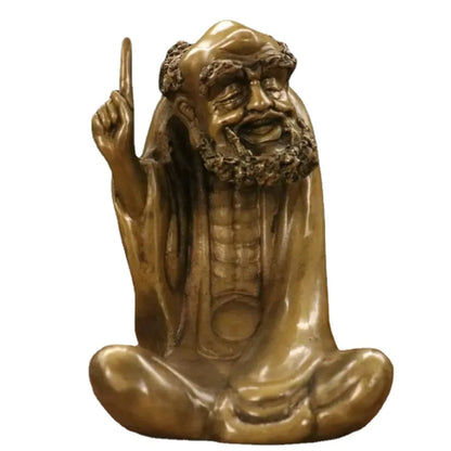 Archaize brass zen Founder Bodhidharma Patriarch household decorations crafts statue