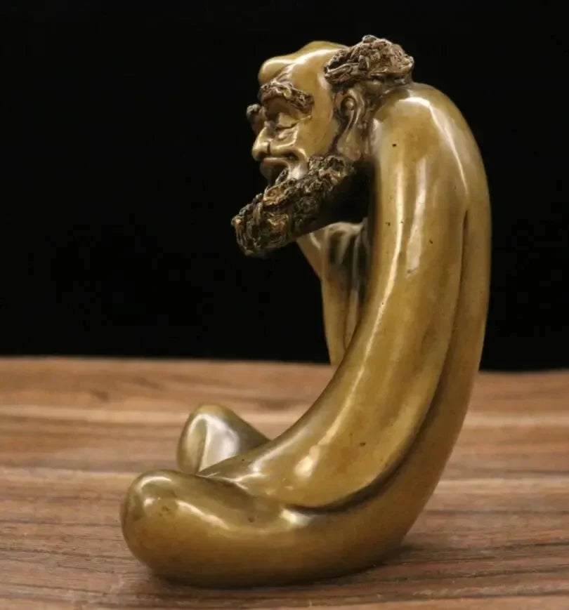 Archaize brass zen Founder Bodhidharma Patriarch household decorations crafts statue