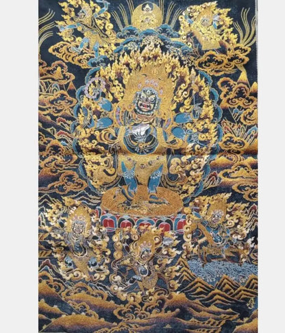Archaize embroidery Tibetan Buddhas hanging Images crafts