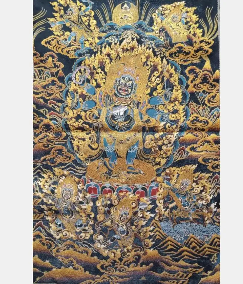 Archaize embroidery Tibetan Buddhas hanging Images crafts