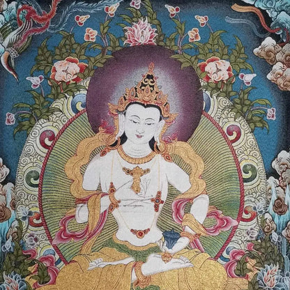 Archaize embroidery White Tara Buddha Hanging pictures crafts