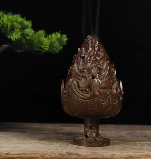 Archaize seiko brass Boshan Incense burner crafts statue