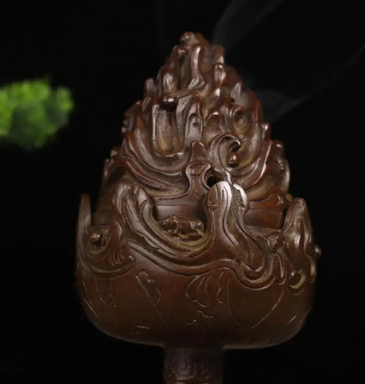 Archaize seiko brass Boshan Incense burner crafts statue