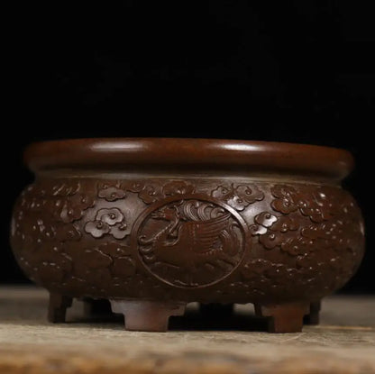 Archaize seiko brass Four great god beast recruit wealth treasure bowl crafts statue