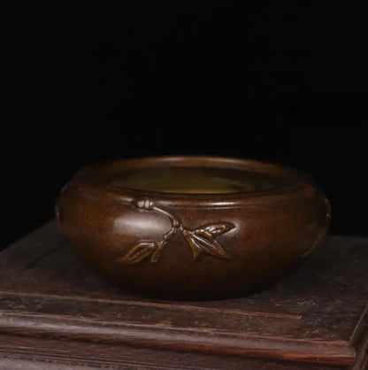 Archaize seiko brass bamboo Incense burner crafts statue