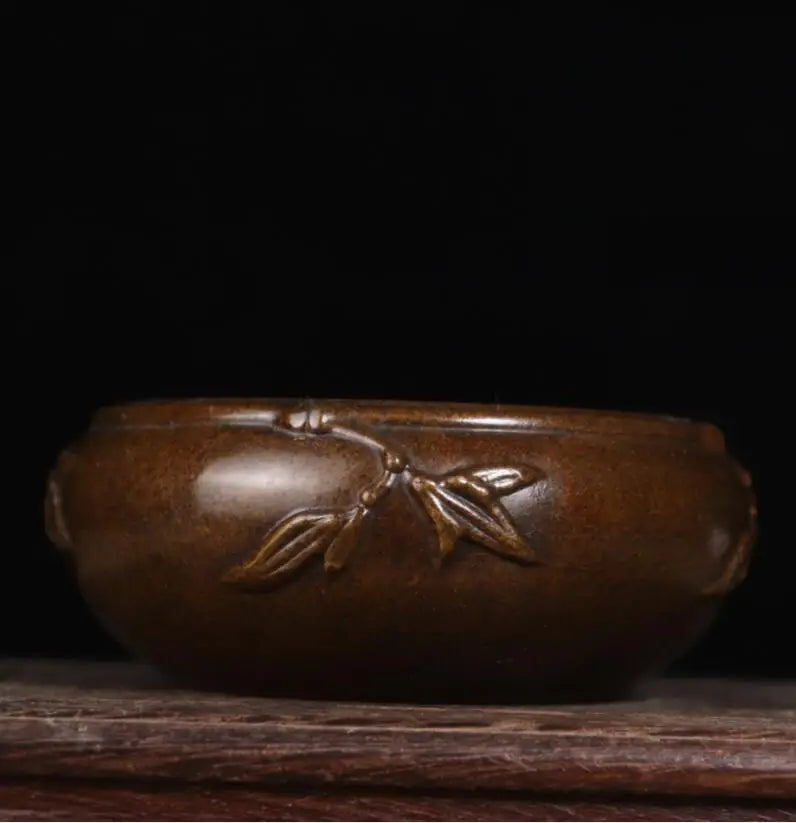 Archaize seiko brass bamboo Incense burner crafts statue