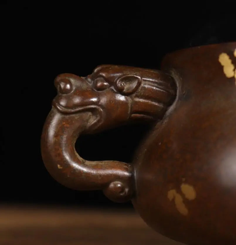 Archaize seiko brass double dragon ear Incense burner crafts statue