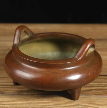 Archaize seiko brass double ear Incense burner crafts statue