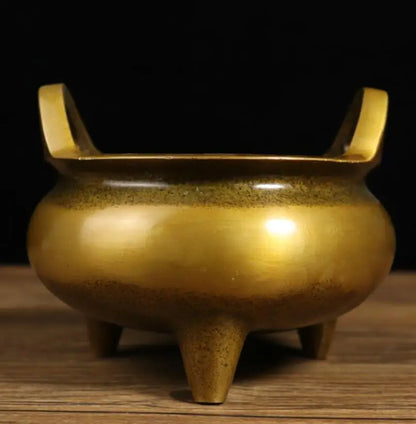 Archaize seiko brass double ear Incense burner crafts statue