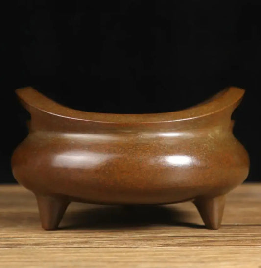 Archaize seiko brass double ear Incense burner crafts statue