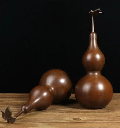 Archaize seiko brass gourd crafts statue A pair