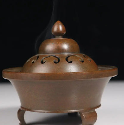 Archaize seiko brass three foot Incense burner crafts statue