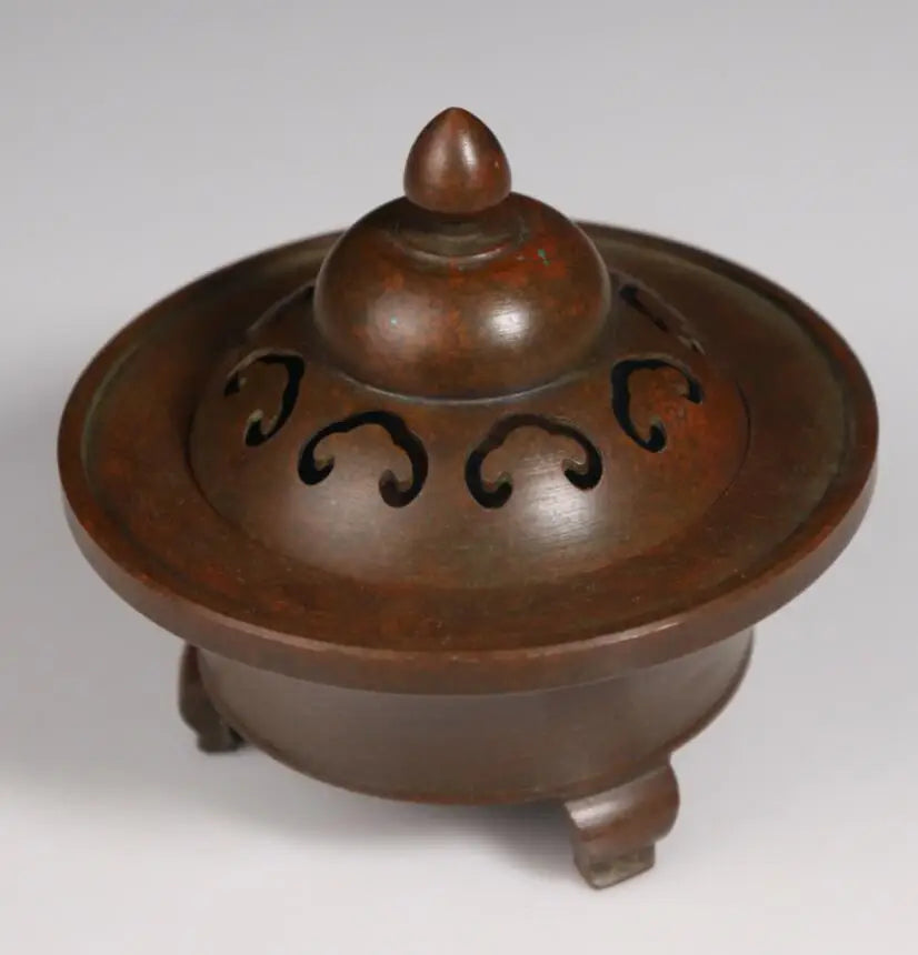 Archaize seiko brass three foot Incense burner crafts statue