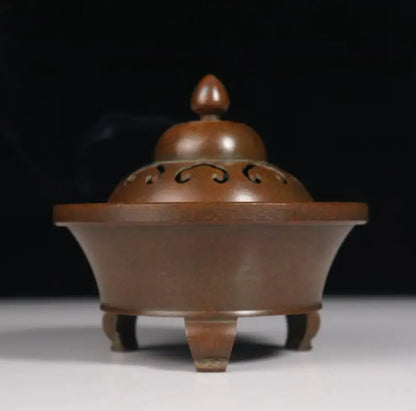 Archaize seiko brass three foot Incense burner crafts statue