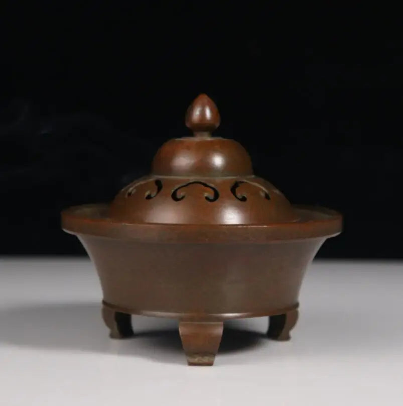 Archaize seiko brass three foot Incense burner crafts statue