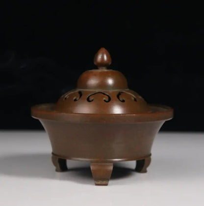 Archaize seiko brass three foot Incense burner crafts statue