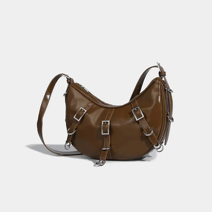 Armpit Strap Maillard Style Women's 2024 Niche Design Crescent Versatile Large Capacity Crossbody Bag Trendy