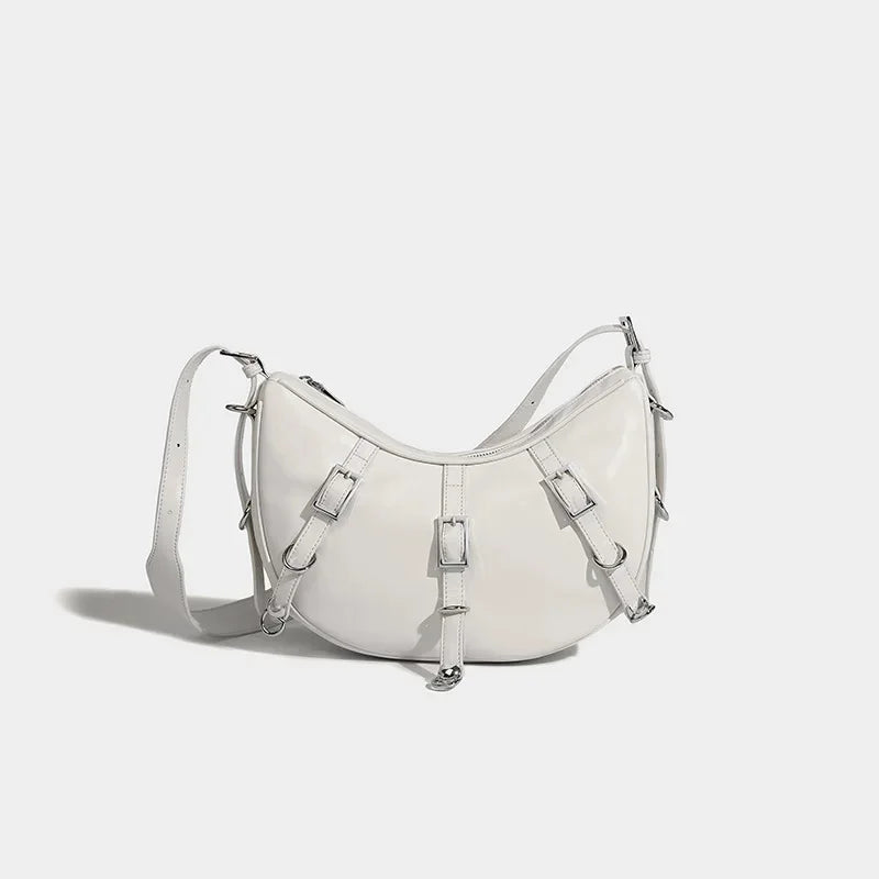 Armpit Strap Maillard Style Women's 2024 Niche Design Crescent Versatile Large Capacity Crossbody Bag Trendy