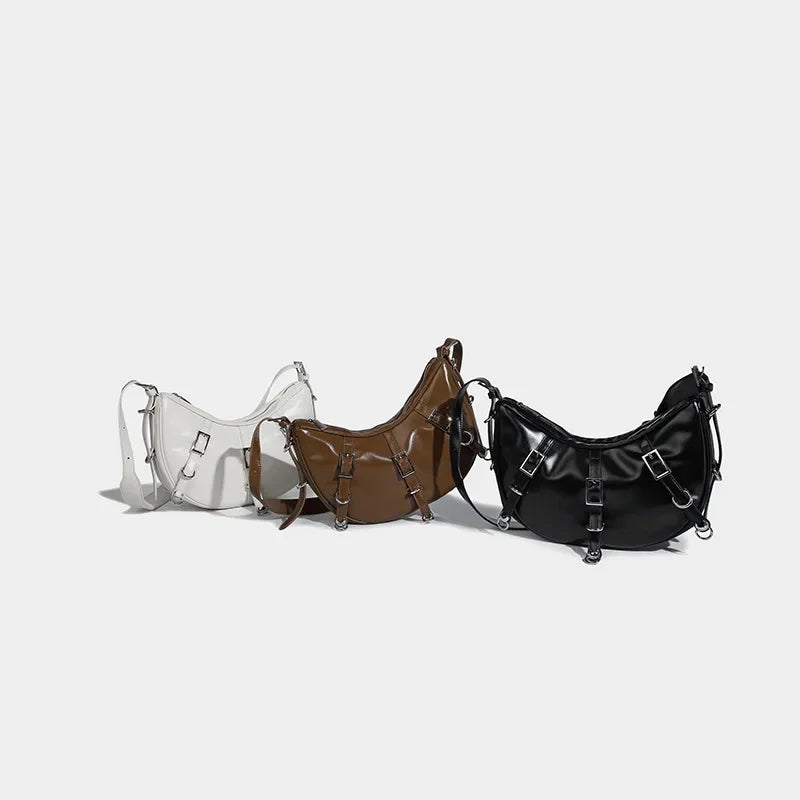 Armpit Strap Maillard Style Women's 2024 Niche Design Crescent Versatile Large Capacity Crossbody Bag Trendy