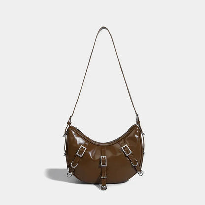 Armpit Strap Maillard Style Women's 2024 Niche Design Crescent Versatile Large Capacity Crossbody Bag Trendy
