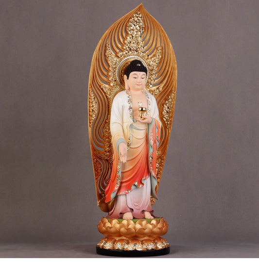 Asia Buddhism HOME family SHOP bring  good luck bless safe health Sakyamuni Medicine Buddha god GOOD statue