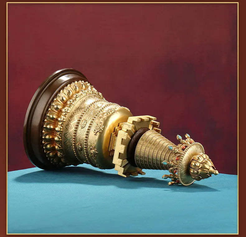 Asia Buddhism High-grade brass Buddhist worship implement effective protection Nepal Auspicious GE DANG TA Bodhi buddha pagoda