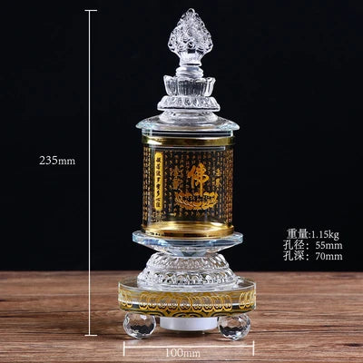 Asia Buddhism Sacred Sarita stupa Scripture Incantations Pagoda tower HOME Buddhist shrine talisman Mantra crystal Manna bottle