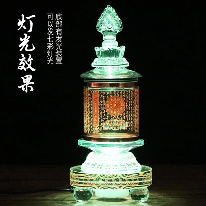Asia Buddhism Sacred Sarita stupa Scripture Incantations Pagoda tower HOME Buddhist shrine talisman Mantra crystal Manna bottle