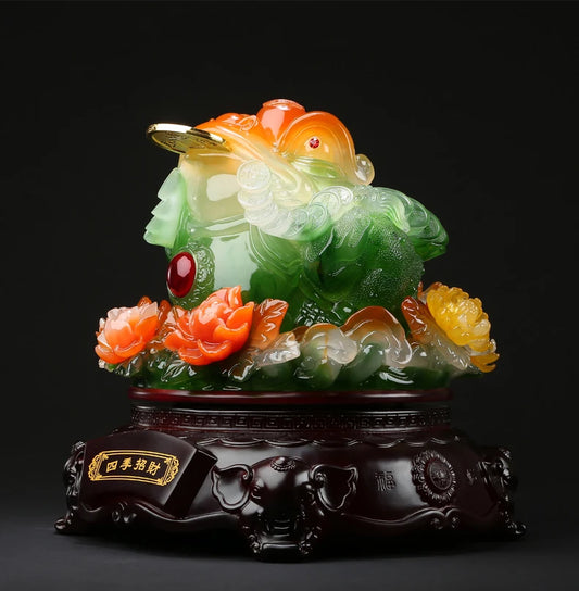 Asia HOME Store shop company business Prosperity Recruit money GOOD luck ZHAO CAI Fortune JIN CHAN FENG SHUI talisman statue