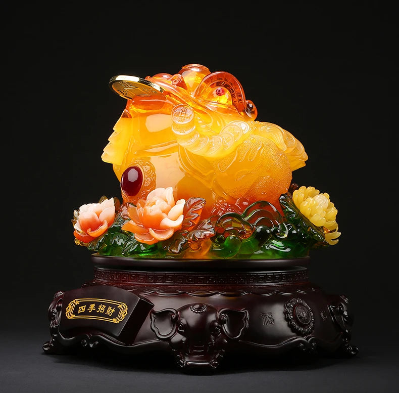 Asia HOME Store shop company business Prosperity Recruit money GOOD luck ZHAO CAI Fortune JIN CHAN FENG SHUI talisman statue