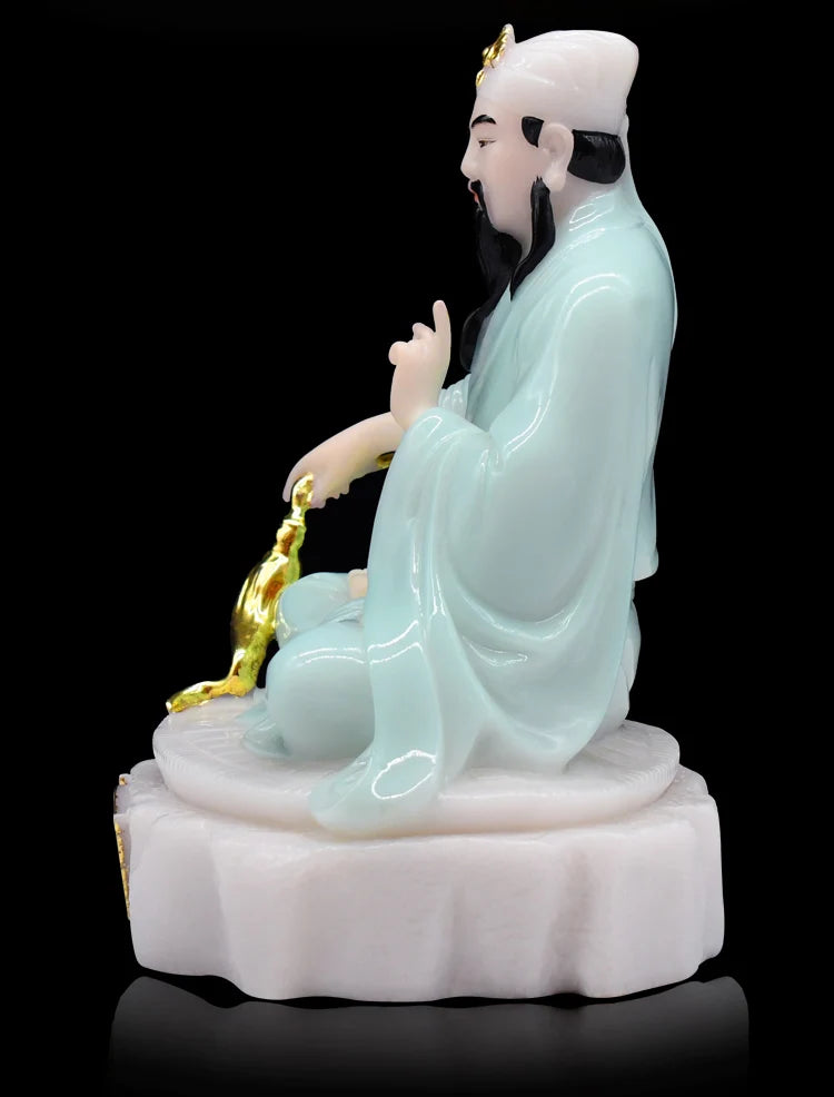 Asia Hong Kong Indonesia Buddhism Taoism figure HOME GOOD LUCK high grade HUANG DAXIAN Wong tai sin God jade talisman statue