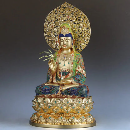 Asia TOP high grade gilding GUAN YIN PU SA Buddha statue Guanyin Mahasthamaprapta HOME shop altar shrine bless safe good LUCK