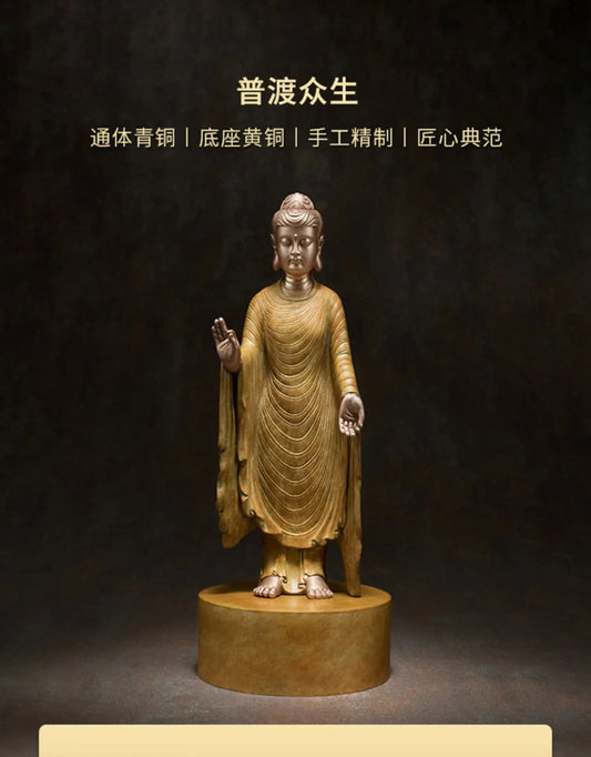 Asia Thailand Buddhism high grade bronze sculpture Dharma Shakyamuni Tathagata decorative Buddha God statue HOME living ROOM