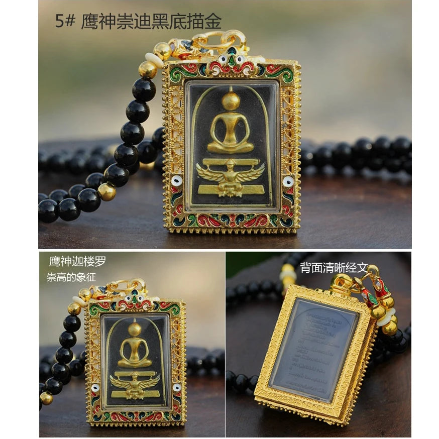 Asia Thailand Buddhism temple  efficacious protect safe good luck health bring money CHONG DI FO God Buddha Amulet  Pendant