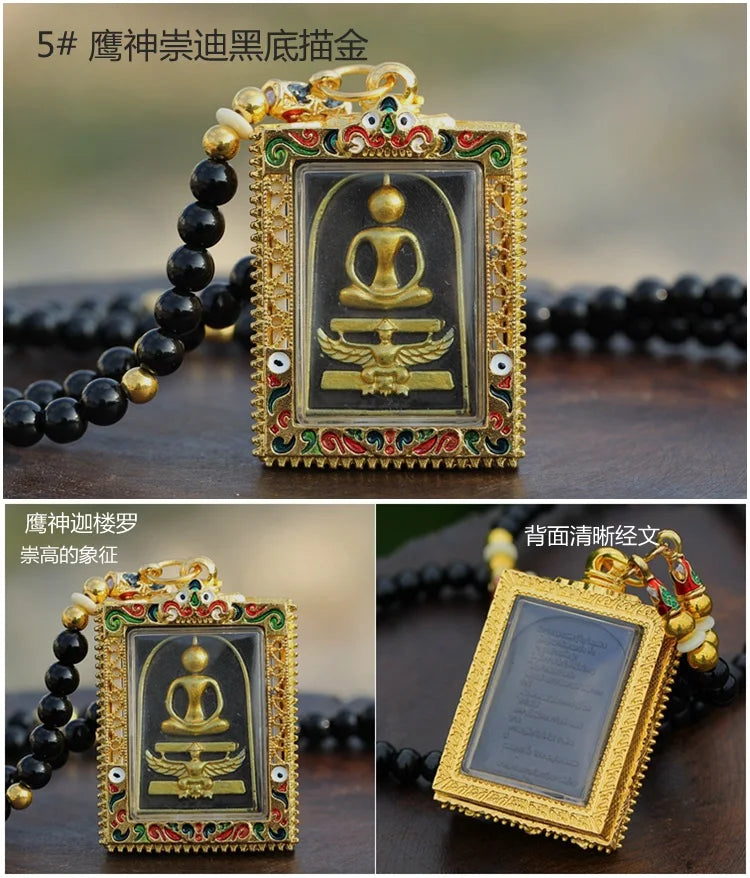 Asia Thailand Buddhism temple  efficacious protect safe good luck health bring money CHONG DI FO God Buddha Amulet  Pendant