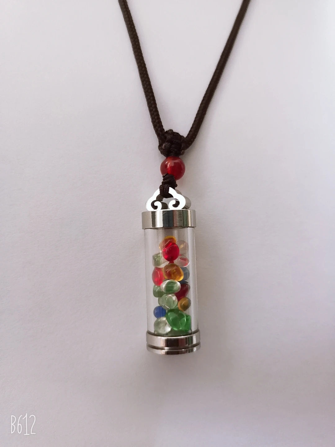 Asia Thailand TOP Geomantic master Sun energy Crystal Exorcise evil spirit Pendant Amulet Good luck bottle all-powerful talisman