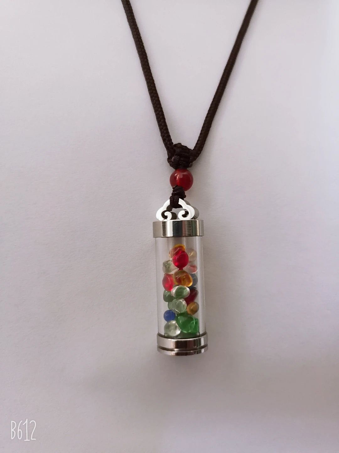 Asia Thailand TOP Geomantic master Sun energy Crystal Exorcise evil spirit Pendant Amulet Good luck bottle all-powerful talisman