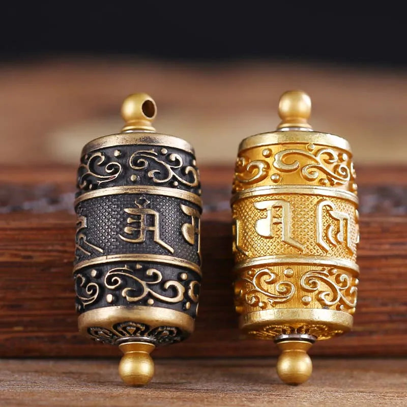 Asia Thailand Tibet Buddhist pocket efficacious Shurangama Mantra scripture Amulet safe good luck Buddha Buddhist copper Pendant