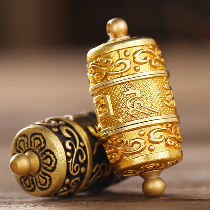 Asia Thailand Tibet Buddhist pocket efficacious Shurangama Mantra scripture Amulet safe good luck Buddha Buddhist copper Pendant