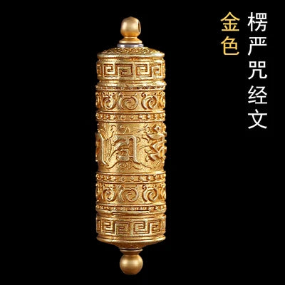 Asia Thailand Tibet Buddhist pocket efficacious Shurangama Mantra scripture Amulet safe good luck Buddha Buddhist copper Pendant