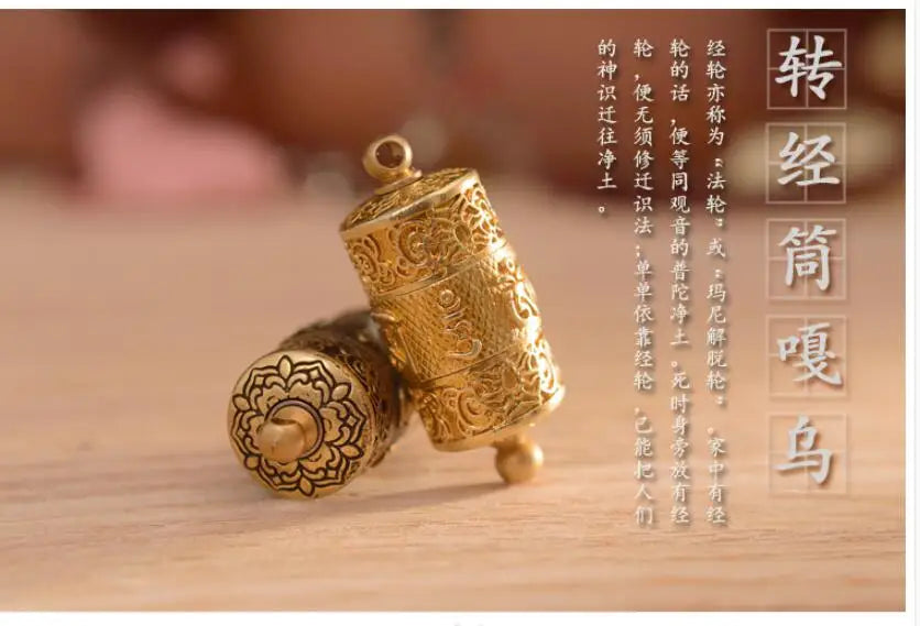 Asia Thailand Tibet Buddhist pocket travel efficacious Shurangama Mantra Amulet safe good luck Buddha Buddhist copper Pendant