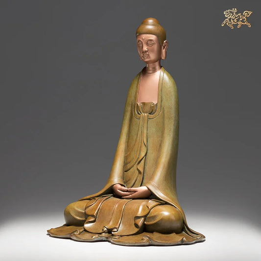 Asia Thailand home altar high grade decorative buddha statue efficacious Talisman buddha BLESS family safe health bronze statue